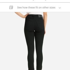 Everlane high-rise, slim straight ankle jeans